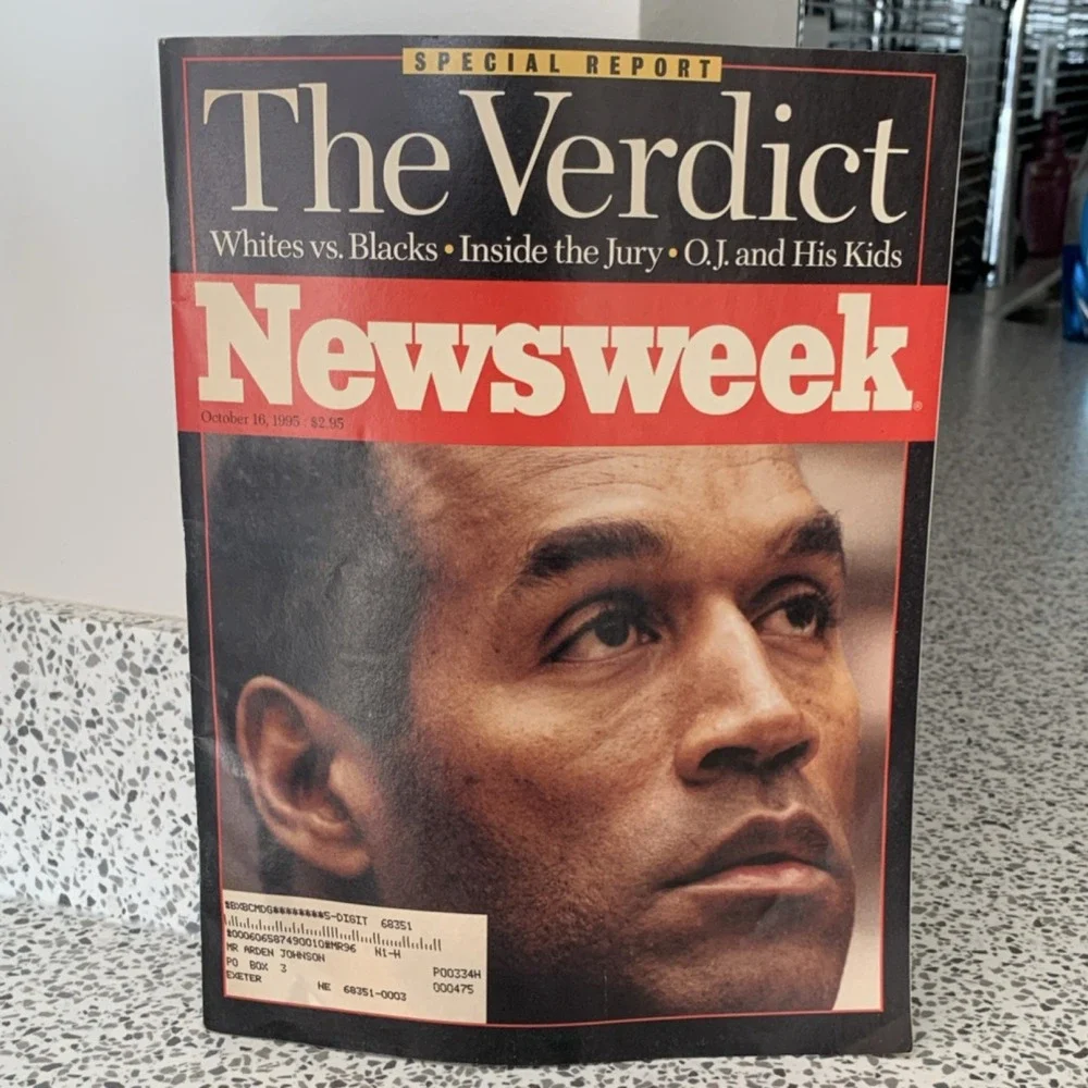 Newsweek October 1995 O.J. Simpson Trial Verdict Politics Report MINT CONDITION